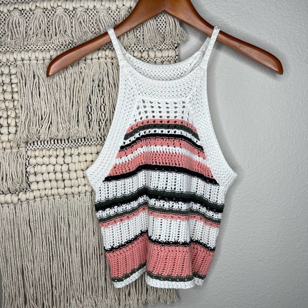 Roxy Nomad World Crochet Halter Top